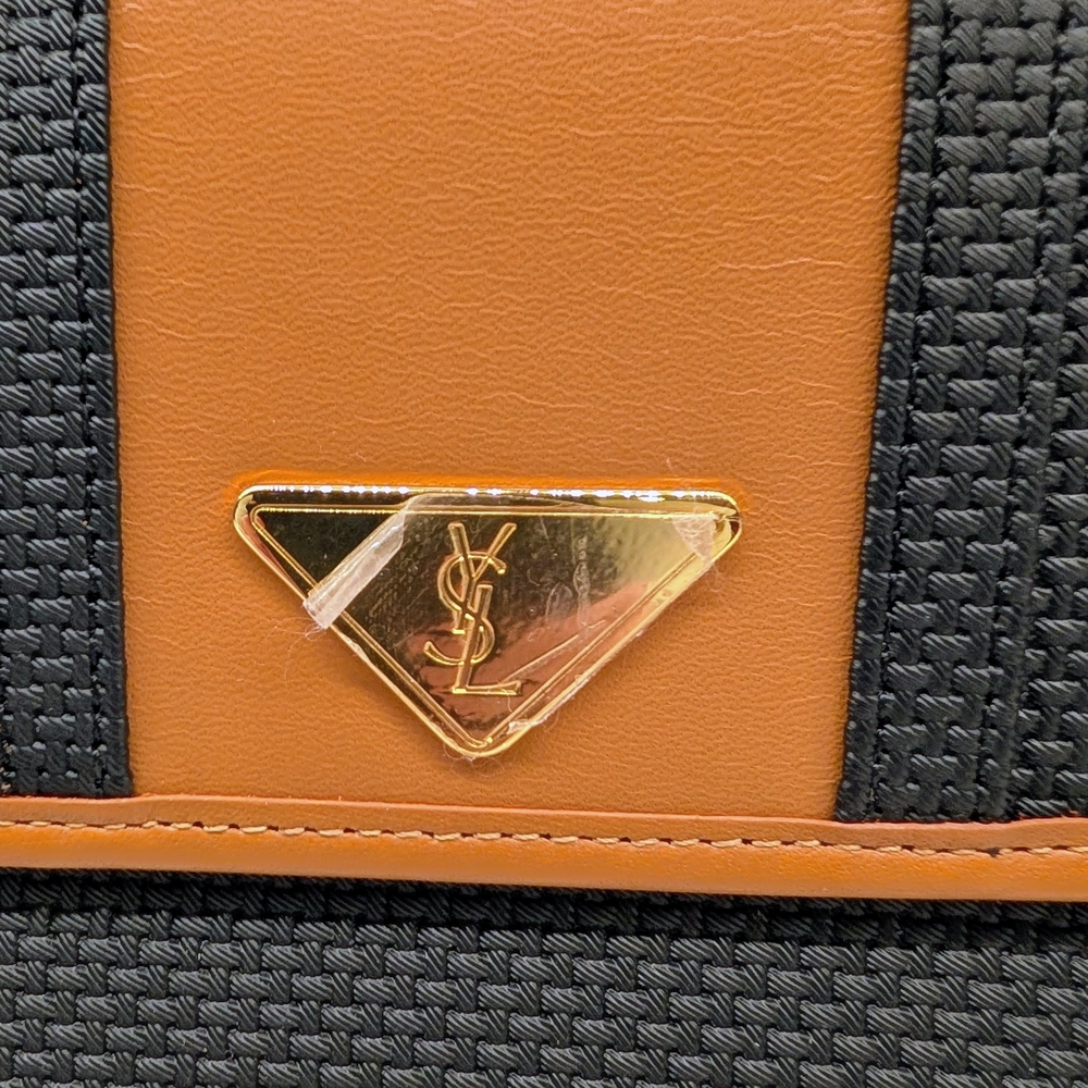 Yves Saint Laurent Black and Tan Clutch - Picture 2 of 9